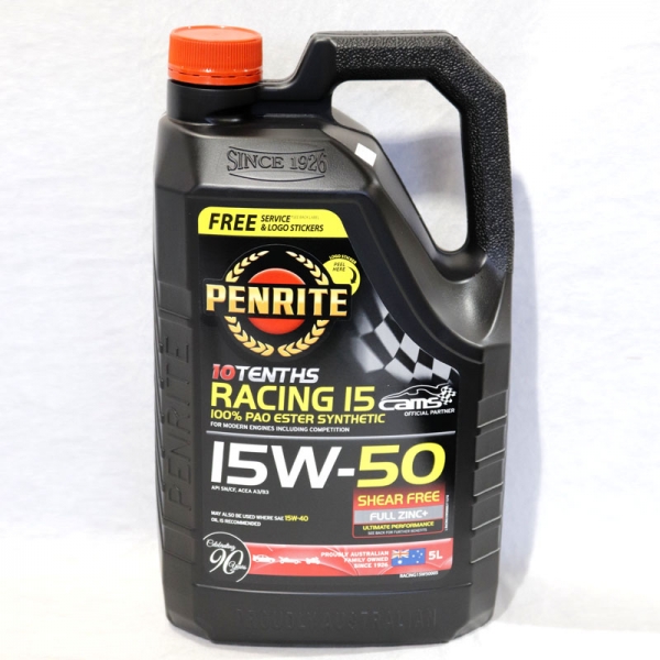 Penrite Tenths Racing 15 (15W-50) 5 Liter